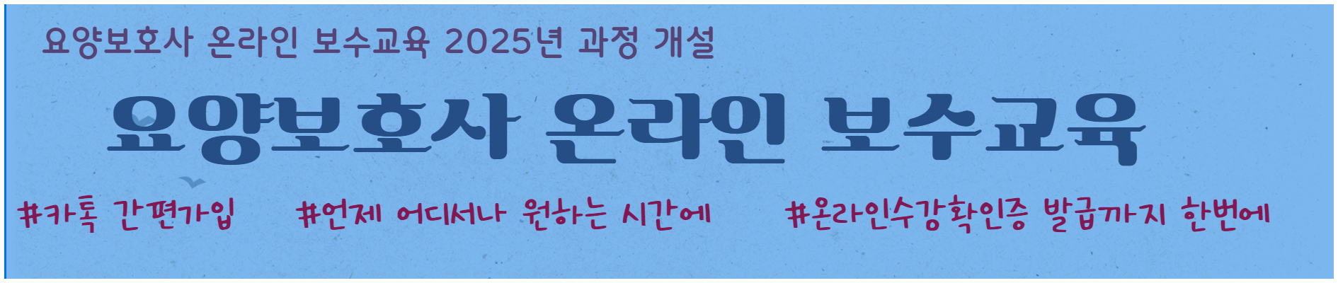 2025 온라인 보수교육